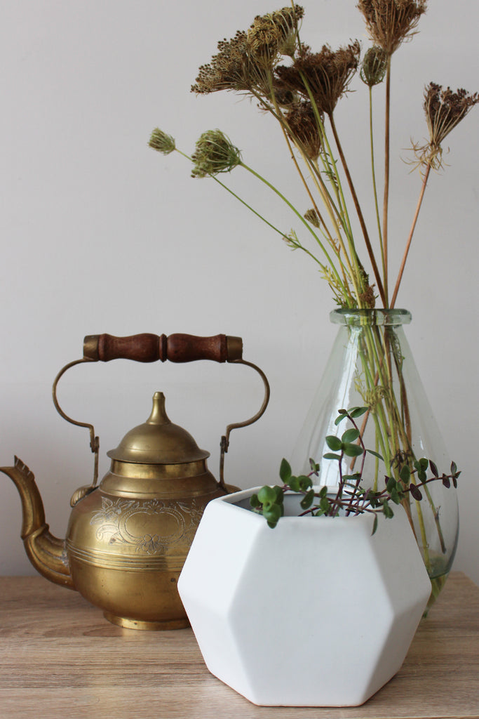 Geometric Ceramic Planter/ Vase