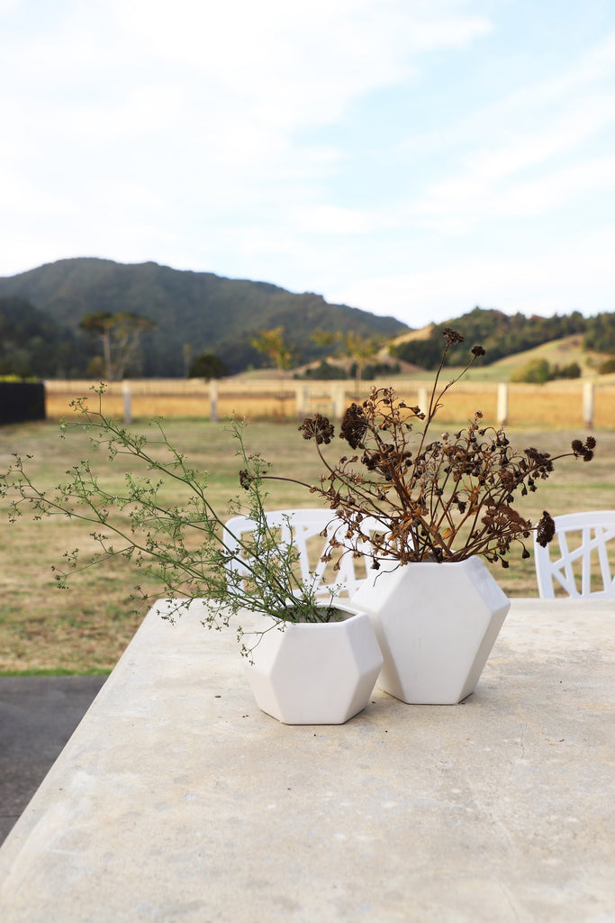 Geometric Ceramic Planter/ Vase