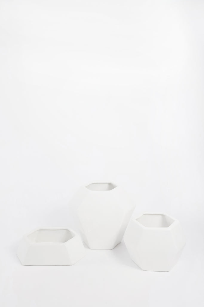 Geometric Ceramic Planter/ Vase